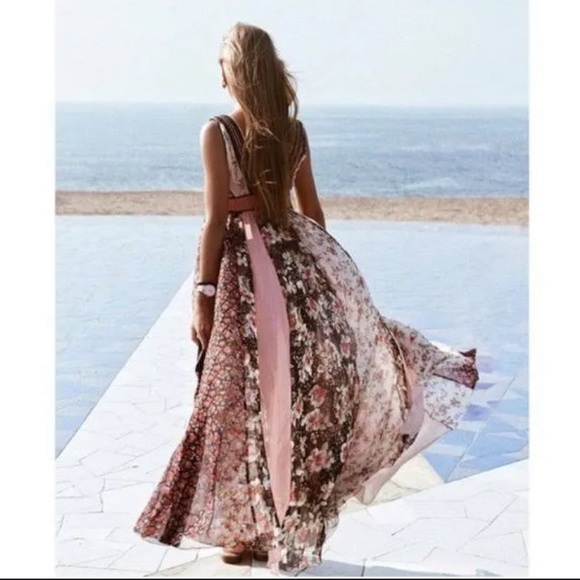 ZARA STUDIO SHIMMERY PATCHWORK DRESS - Picture 4 of 16